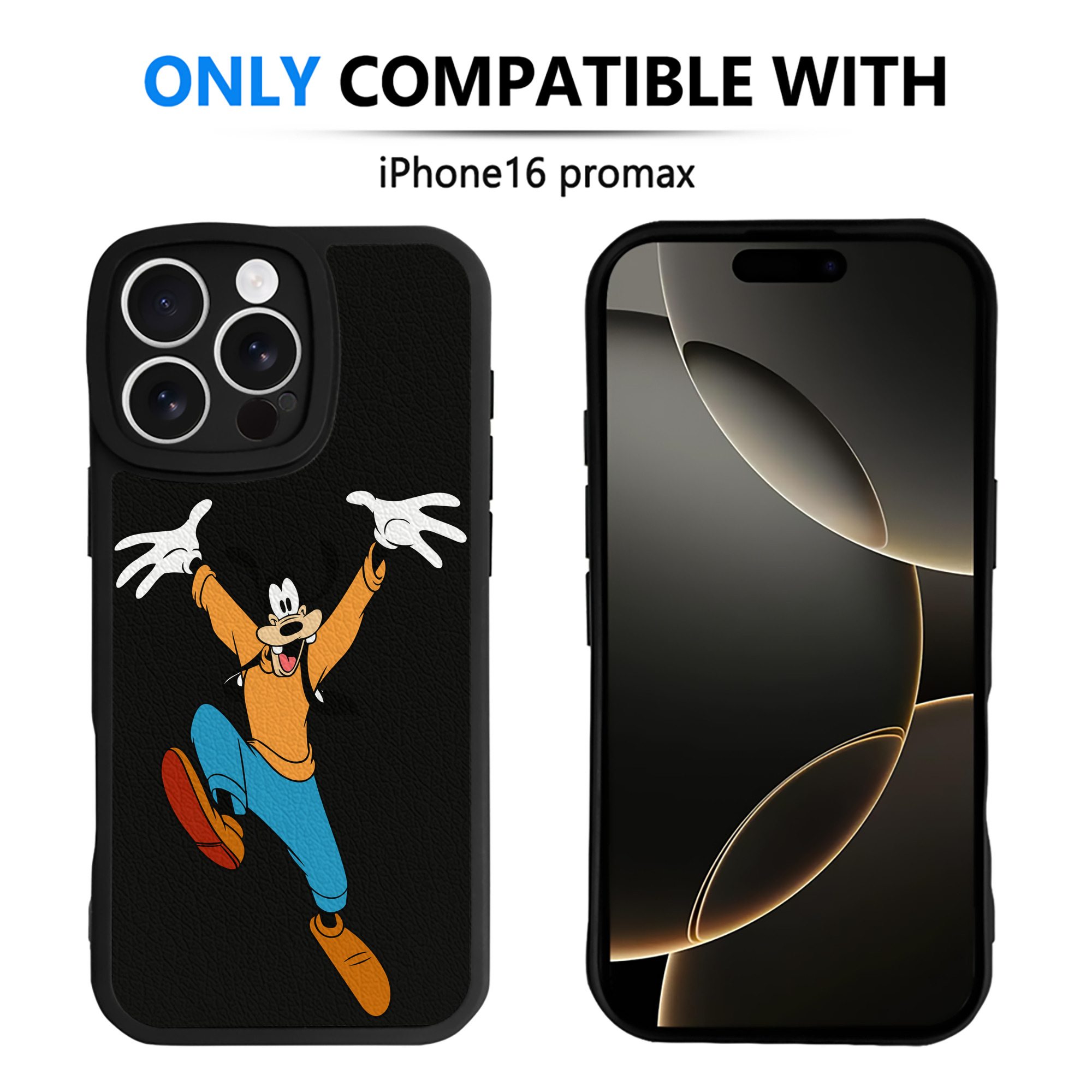 （画像用） ミッキーマウス Mickey Mouse 【iPhone 16シリーズ対応】シリコンスマホケース（レザー調） 材質：シリコン